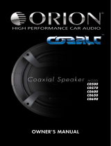 Orion Car Audio Cobalt CO500 Manual de usuario