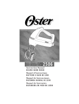 Oster 2506 Manual de usuario