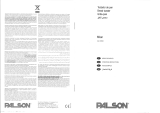 Palson 30505 El manual del propietario