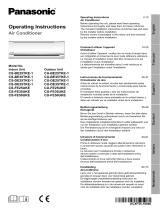 Panasonic CS-DE25TKE1 Klimagerät El manual del propietario