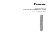 Panasonic i-Shaper ER-GD60 Instrucciones de operación