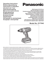 Panasonic ey 7542 x El manual del propietario