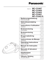 Panasonic MC-CG 461 El manual del propietario