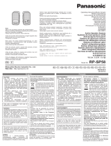 Panasonic RP-SP58 El manual del propietario