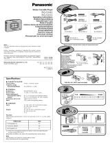 Panasonic RQSX41 Instrucciones de operación