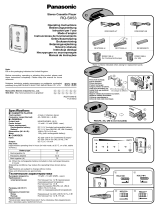 Panasonic RQSX53 Instrucciones de operación