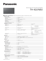 Panasonic TH-42LF60U Ficha de datos
