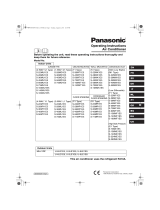 Panasonic U4LE1E8 Instrucciones de operación