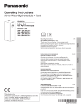 Panasonic WHADC0309H3E5B Instrucciones de operación