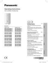 Panasonic WHUQ16HE8 Instrucciones de operación