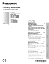 Panasonic WHSQC12H9E8 Instrucciones de operación