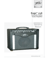 Peavey Rage 258 Guitar Combo Amp El manual del propietario