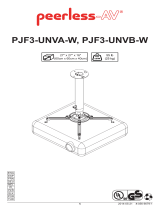 Peerless PJF3-UNVB-W Instrucciones de operación