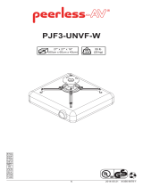 Peerless PJF3-UNVF-W Instrucciones de operación