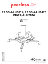 Peerless PRGS-ALU0811 Manual de usuario