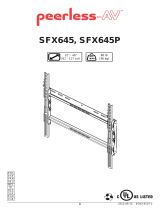 Peerless SFX645P Manual de usuario