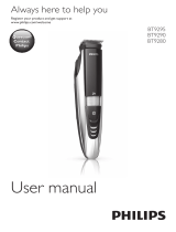 Philips BT9280 LaserGuided Precision Stubble/Beard Trimmer Manual de usuario