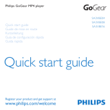 Philips GoGear SA3VBE04 Guía de inicio rápido