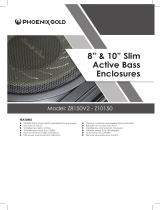 Phoenix Gold Z 8” Slim Active Bass Enclosure Manual de usuario
