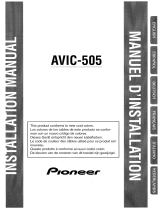 Pioneer AVIC 505 Guía del usuario