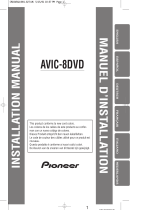 Pioneer AVIC 8 DVD Guía de instalación