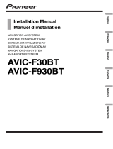 Mode AVIC F30 BT El manual del propietario