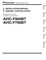 Pioneer AVIC F900 BT Manual de usuario