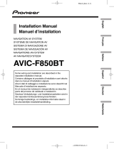 Pioneer AVIC F850 BT Guía de instalación