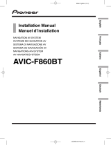 Pioneer AVIC-F860BT Guía de instalación