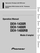 Pioneer DEH-1400RB Manual de usuario