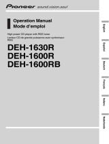 Pioneer DEH-1630R Manual de usuario