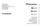 Pioneer FHX840DAB DOUBLE DIN DAB Manual de usuario