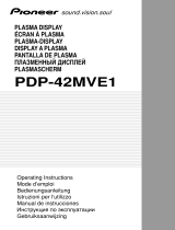 Pioneer PDP-42MVE1 Manual de usuario