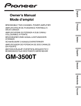 Pioneer GM-3500T Manual de usuario
