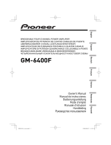 Pioneer gm 6400f Manual de usuario