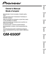 Pioneer GM-6500F Manual de usuario