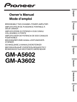 Pioneer GXT-3604B-SET-RU Manual de usuario