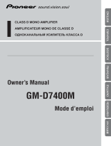 Pioneer gm-d7400 Manual de usuario