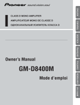 Pioneer GM-D8400M Manual de usuario