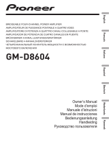 Pioneer GM-D8604 Manual de usuario
