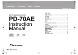 Pioneer PD-70AE Manual de usuario