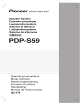 Pioneer PDP-S59 Instrucciones de operación