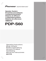 Pioneer PDP-S60 Instrucciones de operación