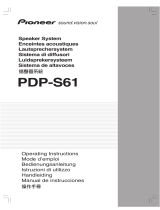 Pioneer PDP-S61 Instrucciones de operación