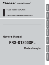 Pioneer PRS-D1200SPL Manual de usuario