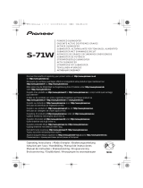 Pioneer S-71W Manual de usuario