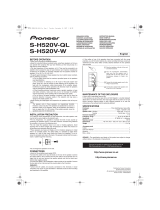 Pioneer S-H520V-QL Manual de usuario