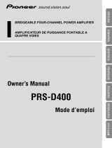 Pioneer Stereo Amplifier PRS-D400 Manual de usuario