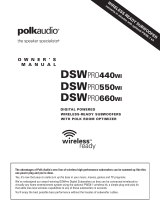 Polk Audio DSW PRO 660  Manual de usuario