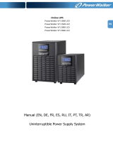 PowerWalker VFI 3000 LCD El manual del propietario